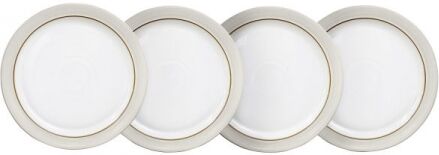 Denby 375041005 Natural Canvas 4 Piece Dinner Plate Set