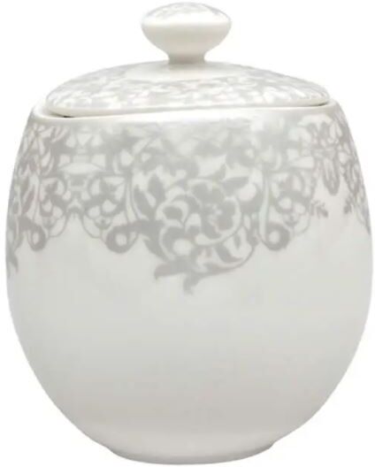 Denby 359010017 Monsoon Filigree Covered Sugar - Silver