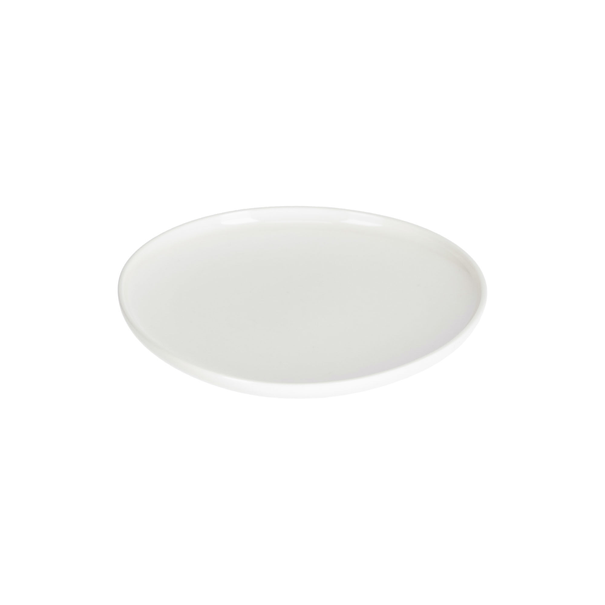 Kave Home Pahi round porcelain dessert plate in white
