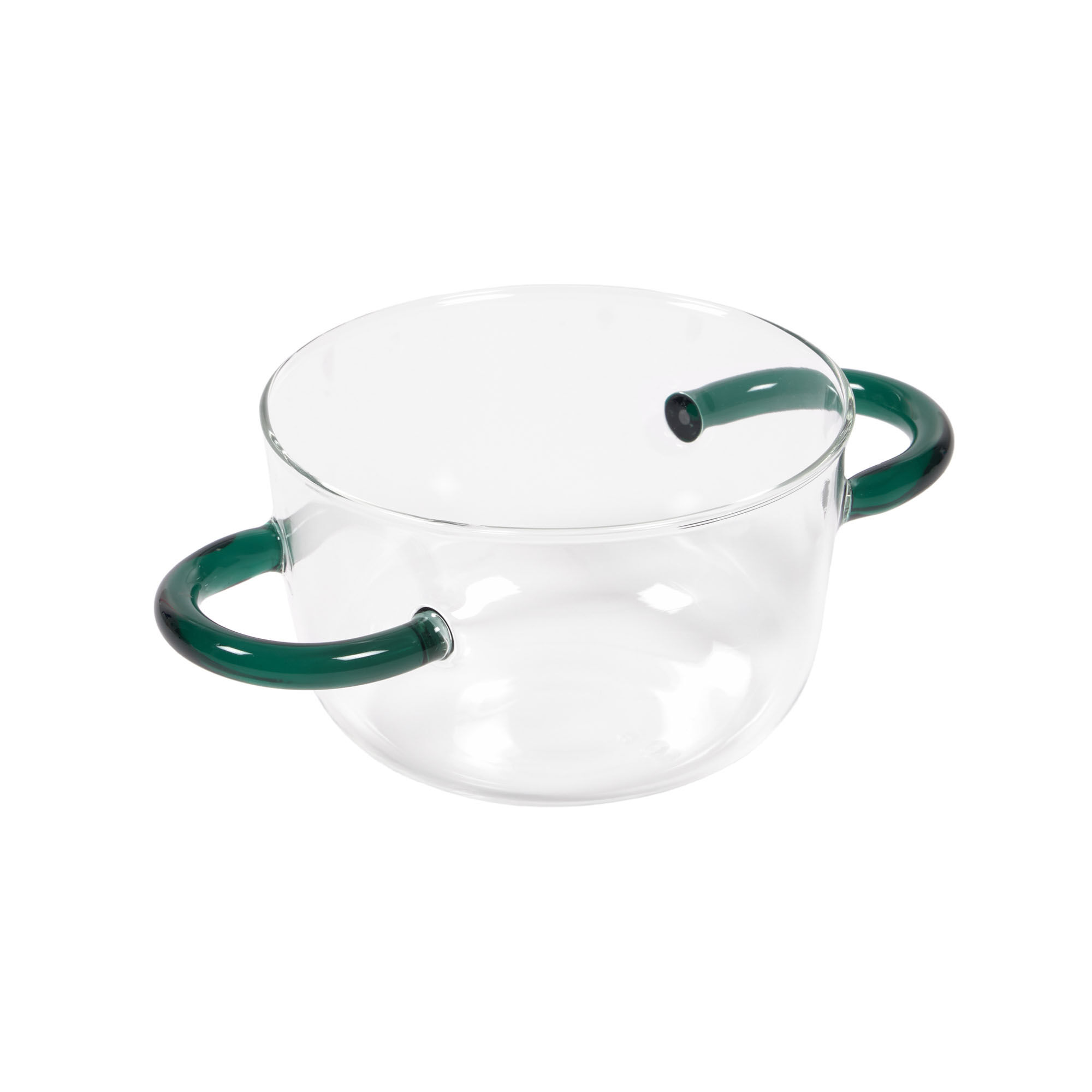 Kave Home Dusnela transparent and turquoise glass bowl
