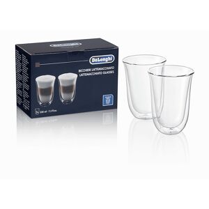 DeLonghi Set composto da 2 bicchieri per latte macchiato  Lattemacchiato setDLSC312