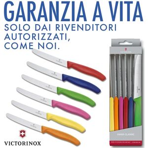 Ⓜ️🔵🔵🔵 VICTORINOX V-6.78 39.6G - Set di 6 coltelli da tavola o cucina Swiss Classic con