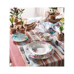 Brandani Gift Group SERVIZIO PIATTI PORCELLANA NEW BONE CHINA 18 PZ PARADISE