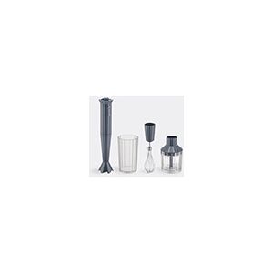 alessi 'plissé' mixer set, grey, eu plug