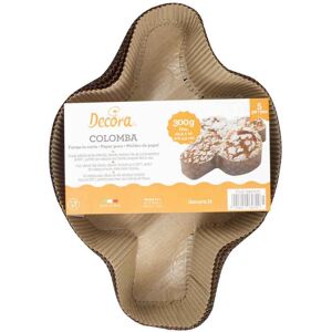 Decora 5 Stampi Da Forno In Carta Per Cottura Colomba Pasquale Piccola 300 G