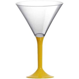 Goldplast 20 Coppe Aperitivo Martini Riutilizzabili In Plastica Gialli 185ml