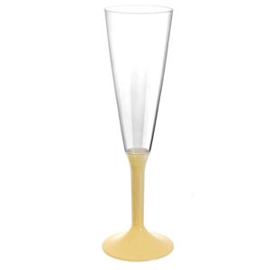 goldplast 20 calici flute riutilizzabili in plastica champagne 160ml