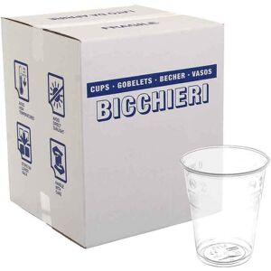 PapoLab 1000 Bicchieri Kristal Monouso In Plastica Pet Trasparente 350cc