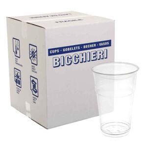 PapoLab 800 Bicchieri Kristal Monouso In Plastica Pet Trasparente 575cc