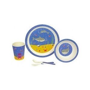 Woodenway Kid set SEA in bamboo, piatti e posate ECO