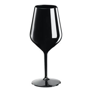 gold plast bicchiere da vino vino cocktail nero 47cl (tritan)