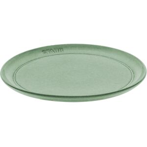 Staub Dining Line Piatto piano rotondo - 22 cm, salvia