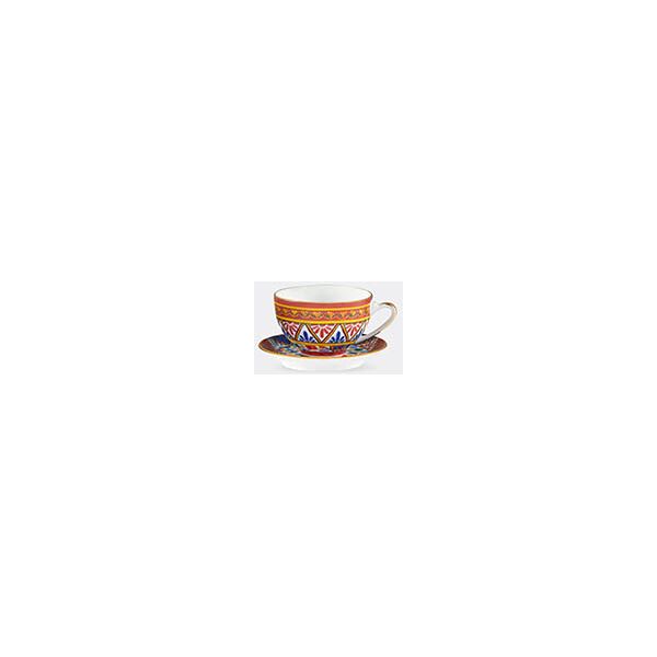 dolce&gabbana casa 'carretto siciliano' teacup and saucer