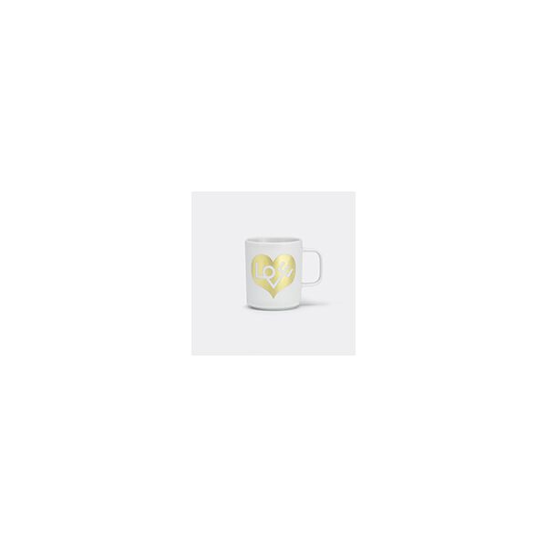 vitra 'love heart' coffee mug, gold, squared handle