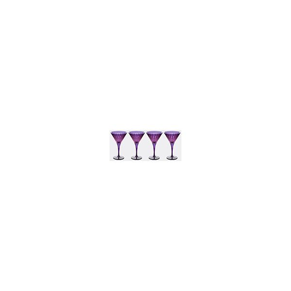 l'objet 'prism' martini glass, set of four, purple