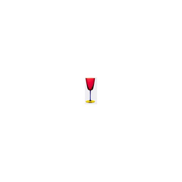 dolce&gabbana casa 'carretto siciliano' white wine glass, red and yellow