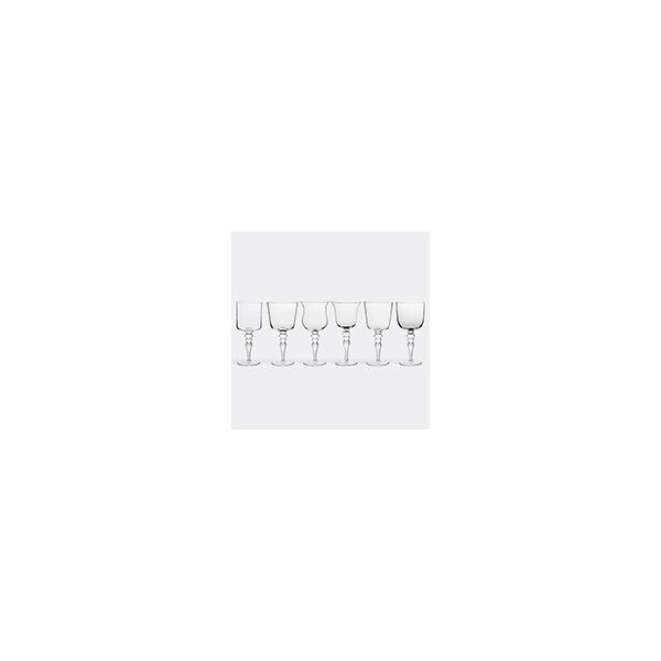 bitossi home set of six glasses, clear