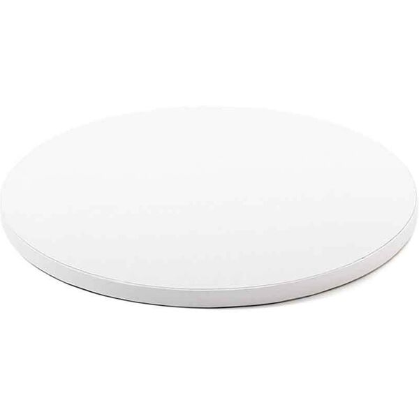 decora cakeboard vassoio sottotorta rotondo rivestito bianco Ø30 h 1,2 cm