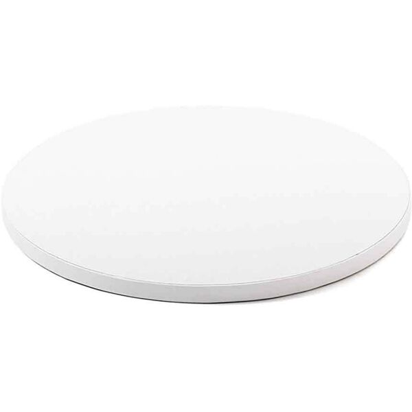 decora cakeboard vassoio sottotorta rotondo rivestito bianco Ø36 h 1,2 cm