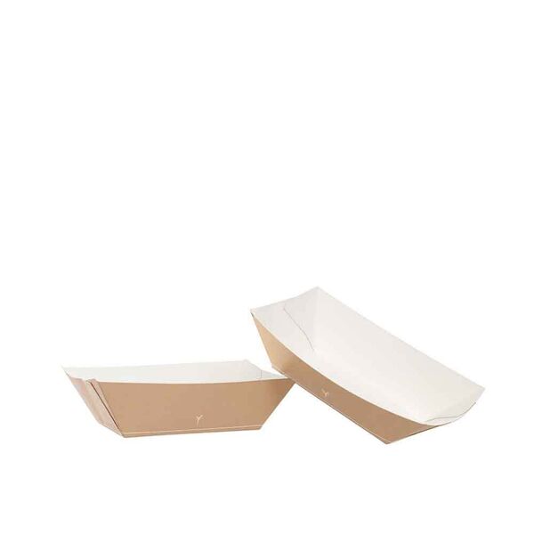 byo 50 barchette vaschette street food in carta 12,5 x 8,8 cm 220 ml