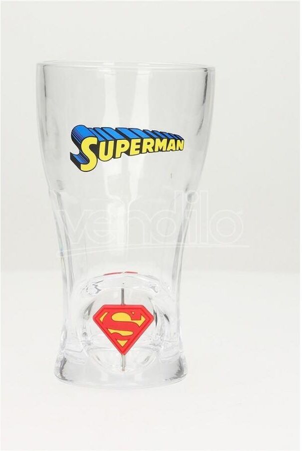 SD TOYS Superman Spinning Logo Soda Bicchiere Bicchieri