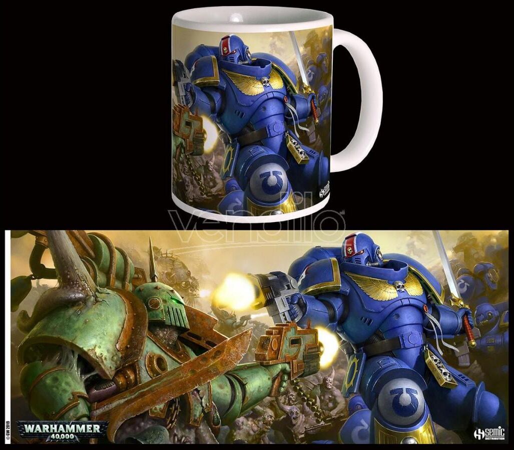 SEMIC Warhammer 40k Ultramarines Vs Nurgle Tazza