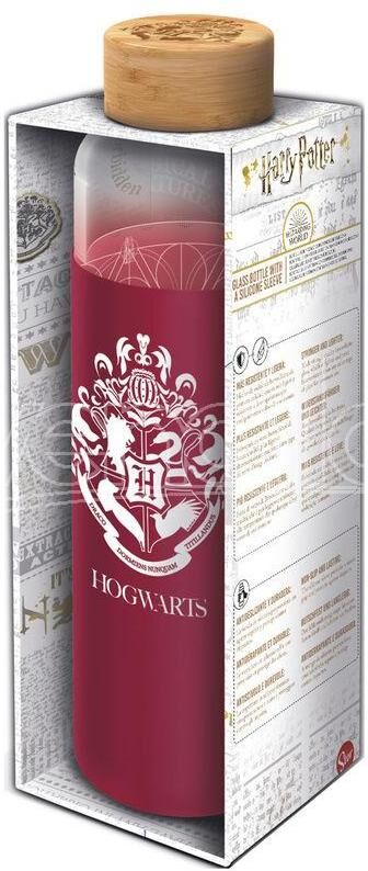 STOR Harry Potter Borraccia In Vetro Custodia In Silicone 585ml