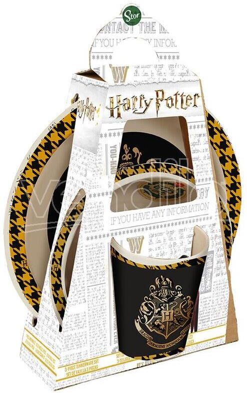 STOR Harry Potter Set Servizio Tavola 3 Pezzi Bambù