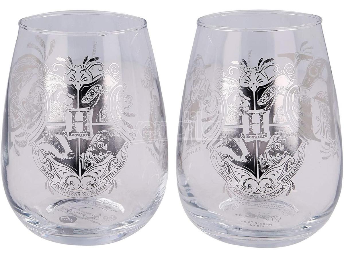 STOR Harry Potter Set 2 Bicchieri Di Vetro 510 Ml