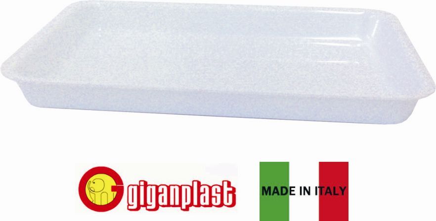 VASSOIO ESPOSITORE BIANCO RETTANGOLARE CM.36X26X3,5H