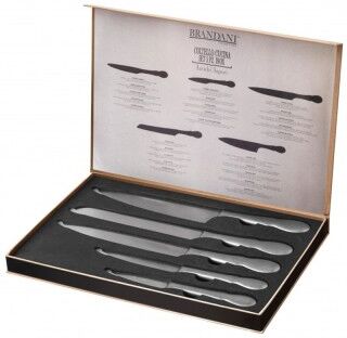 Brandani set 5 coltelli Antichi Sapori in box regalo