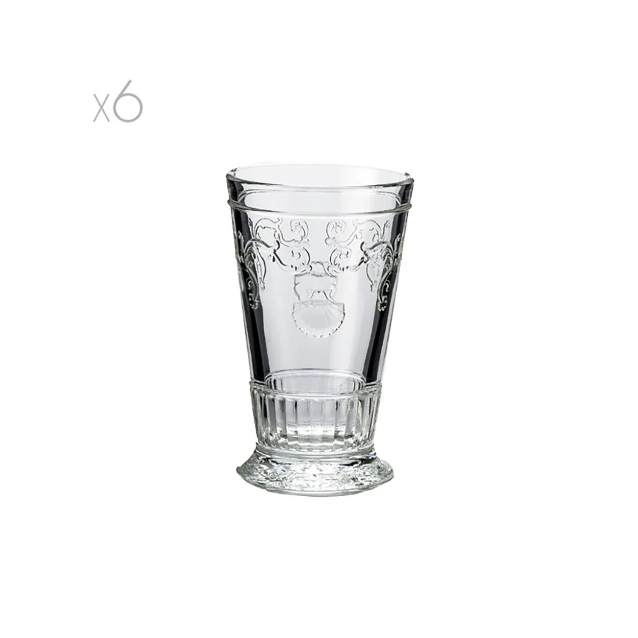La Rochere Set 6 bicchieri bibita Versailles, trasparente