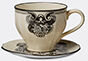 Gucci 'star Eye' Demitasse Cup And Saucer, Set Of Two, White