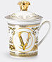 Rosenthal 'virtus Gala White' Mug With Lid