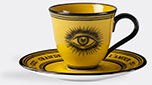 Gucci 'star Eye' Demitasse Cup With Saucer, Set Of Two, Yellow