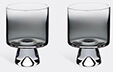 Tom Dixon 'tank' Low Ball Glasses, Set Of Two, Black