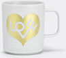 Vitra 'love Heart' Coffee Mug, Gold, Squared Handle