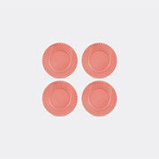 Bordallo Pinheiro ‘fantasia’ Dessert Plate, Set Of Four, Pink