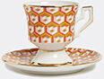 La DoubleJ 'cubi Oro' Espresso Cup And Saucer, Set Of Two