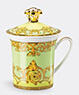 Rosenthal 'green Floralia' Mug With Lid