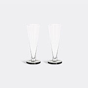 Tom Dixon 'puck' Flute Glass, Set Of Two