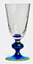 La DoubleJ 'perfetto' Wine Glass, Blue