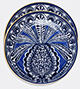 La DoubleJ 'big Pineapple Blu' Dessert Plates, Set Of Two