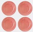 Bordallo Pinheiro ‘fantasia’ Dinner Plate, Set Of Four, Pink