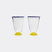 La DoubleJ 'quilted' Glass, Set Of Two, Yellow