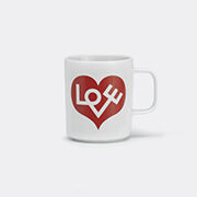 Vitra 'love Heart' Coffee Mug, Red, Squared Handle