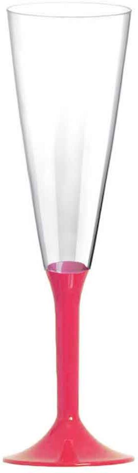 Goldplast 20 Calici Flute Riutilizzabili In Plastica Rosa Corallo 160ml