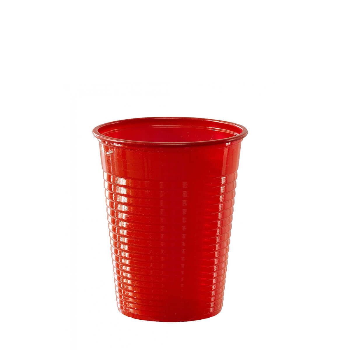 100 Bicchieri Di Plastica Colorati Dopla Colors Rosso 200cc