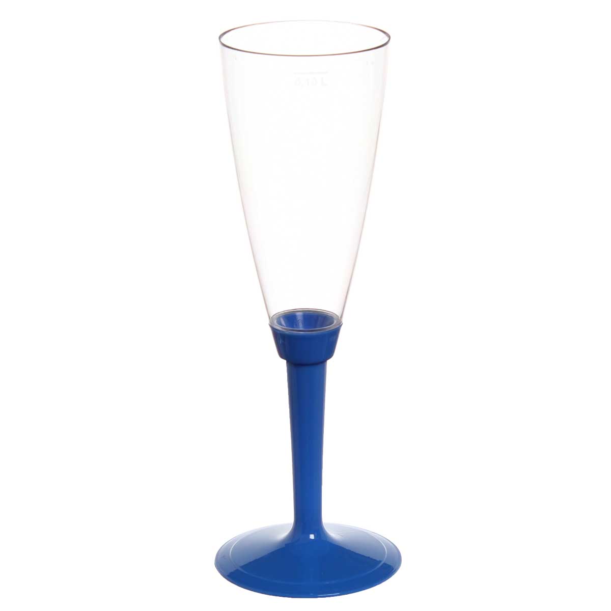 Poloplast 20 Flutes Calici Di Plastica Monouso Con Gambo Alto Blu