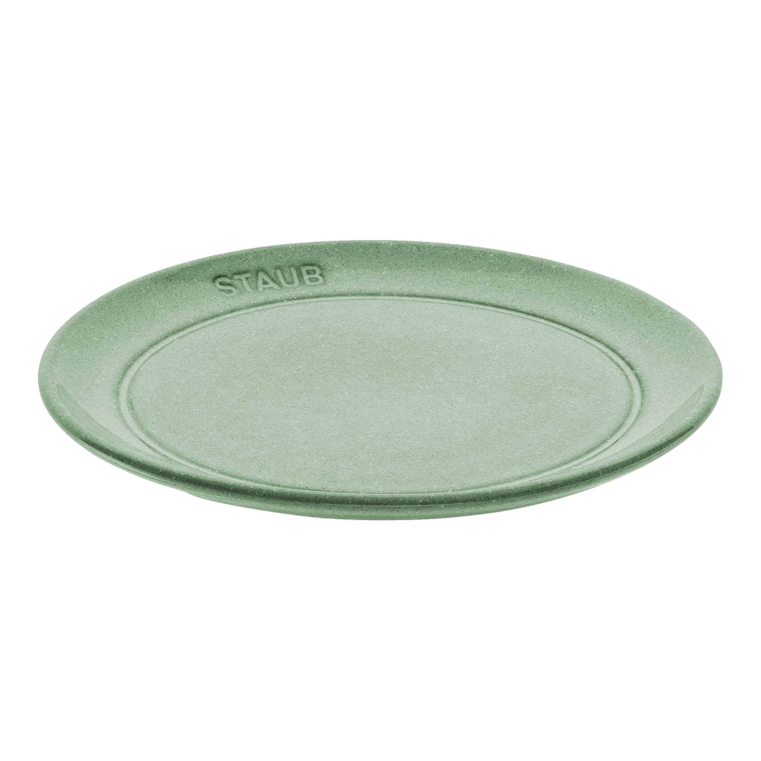 Staub Dining Line Piatto piano rotondo - 15 cm, salvia